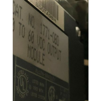 ALLEN BRADLEY 1771-08D,REMOTE I/O ADAPTER,1771-P7 POWER SUPPLY,1771-CP1,AE