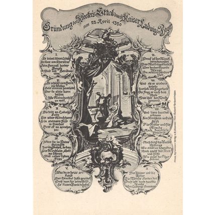 Ettal Gruendung Des Klosters Durch Kaiser Ludwig Dem Bayer German Postcard