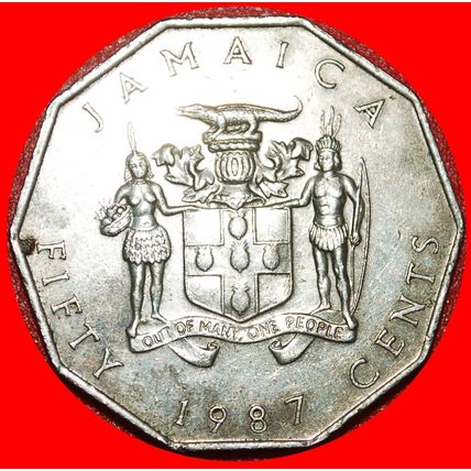 GREAT BRITAIN (1975-1990): JAMAICA★ 50 CENTS 1987 CROCODILE★LOW START★NO RESERVE