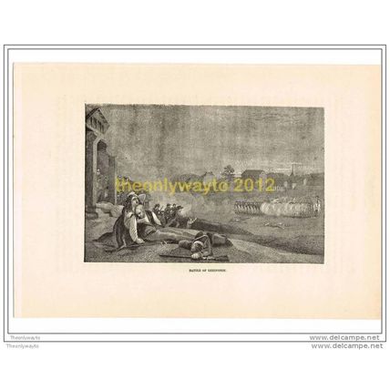 BATTLE OF LEXINGTON, USA, Illustration, c1870
