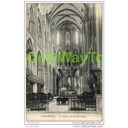 BAYEUX, LE CHOEUR DE LA CATHEDRALE, FRANCE, c1920s?, Postcard