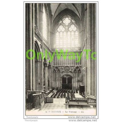 BAYEUX, LA CATHEDRALE, LE TRANSEPT, FRANCE, c1920s?, Postcard