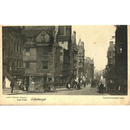 John Knox's House, High Street, Edinburgh, Castle Series Postcard, 1944