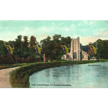 Lichfield, St Chad's Church, 24106 Exclusive Photo Colour Photochrom, Postcard
