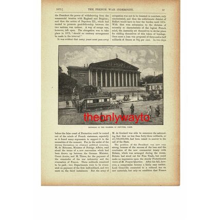 Chamber Of Deputies, Exterior, Paris, Book Illustration (Print), c1895