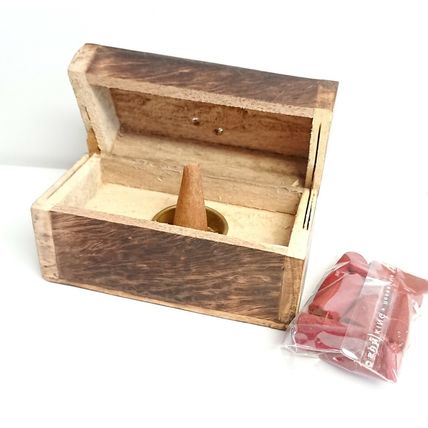 Dream Catcher Design Incense Cone Gift Set Wooden Chest Box with Incense Cones