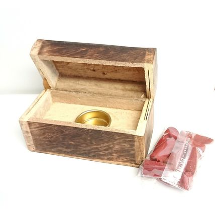 Dream Catcher Design Incense Cone Gift Set Wooden Chest Box with Incense Cones