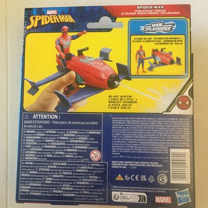 NEW Marvel Spider-Man Figure with Hydro Jet Blast Hydro Jet - Blasts Water