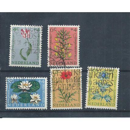 Netherlands stamps 1960 Cultural & Social Relief Fund Flowers used (AA540)