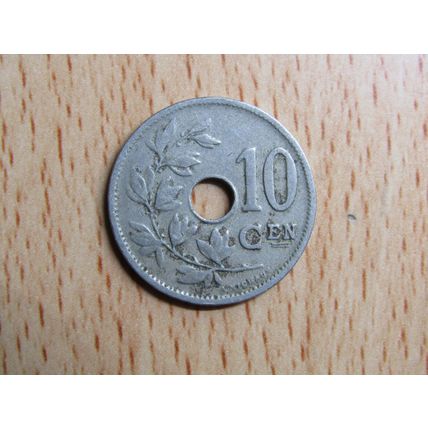 Belgium 1920 10 Centime Belgie (Dutch - Flemish Text) Coin