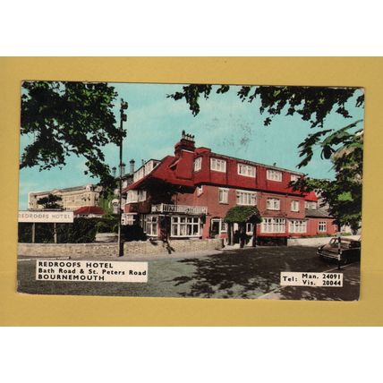 Redroofs Hotel - Bournemouth - Postally Used - Bournemouth-Poole November 1966