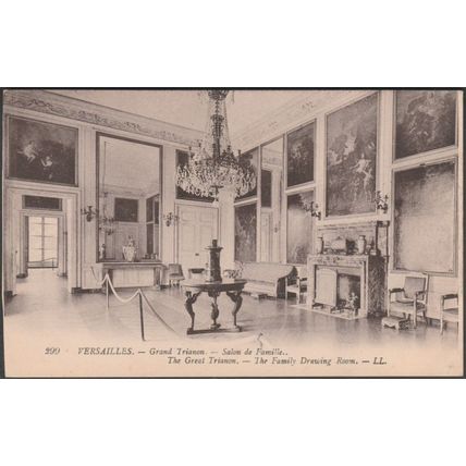 Salon de Famille, Grand Trianon, Versailles, c.1920s - Lévy et Neurdein CPA LL29