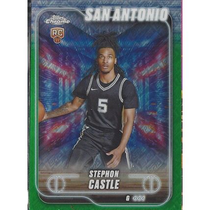 2025 TOPPS STADIUM CLUB STEPHON CASTLE RC EMERALD #122 & COUNTDOWN PINK #CC-13
