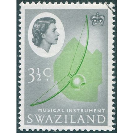 Swaziland 1962 3½c yellow-green & deep grey SG94 CTO