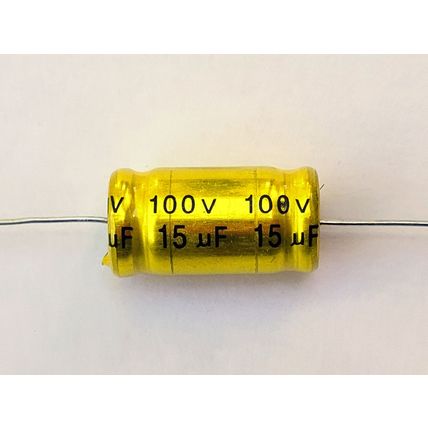 15uF 100V Bipolar Audio Capacitor Valve or Transistor Amplifier Crossover