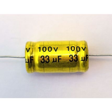 33uF 100V Bipolar Audio Capacitor Valve or Transistor Amplifier Crossover