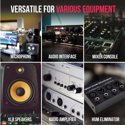 Lyxpro XLR 3 Feet Audio Snake 4 Channel 3 Pin Multi Network Breakout for Stage a
