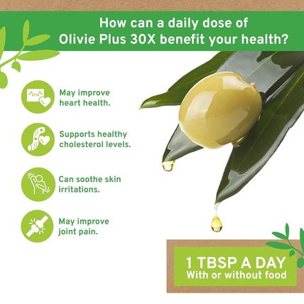 Organic High Polyphenol Rich Extra Virgin Olive Oil OLIVIE plus 30X | Moroccan D