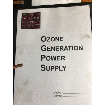 NEW ENERCON POWER EPSI-10 OZONE GENERATOR POWER SUPPLY,10 KW, fd51000-01,AP