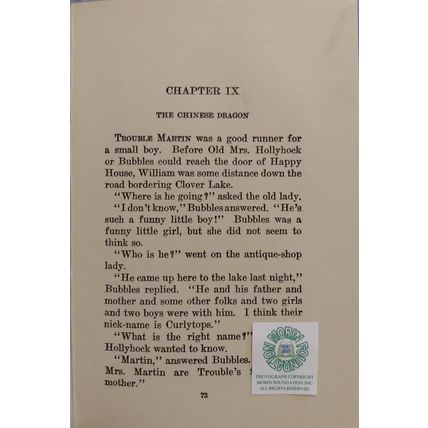 1931 THE CURLYTOPS AT HAPPY HOUSE or MYSTERY OF CHINESE VASE by HOWARD R GARIS