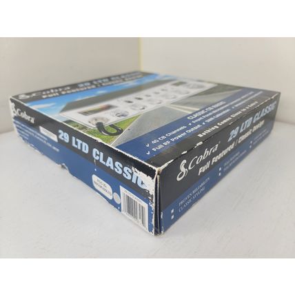 COBRA 25 LTD Classic CB Radio | 40-Channel Black/Chrome | Mic + Cables + Mounts