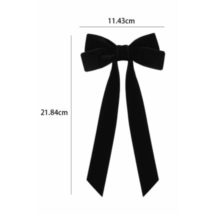 Black Velvet Bowknot Frenchy Girl Fashion Hair Clip