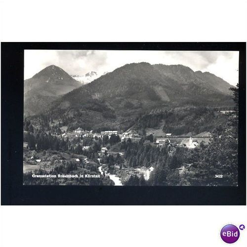 Austria KARNTEN Grenzstation Rosenbach Postcard by Schilcheer (3422)