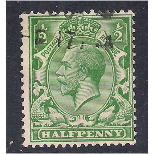 GB 1912 - 24 KGV 1/2d Green shades Wmk 100.(M453 )
