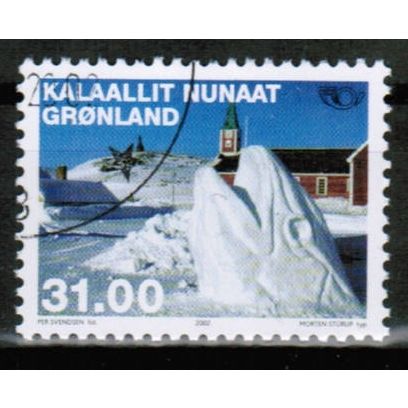 2002 Greenland Sc# 395 used - Snow Sculpture 31.00kr