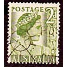 Australia 1951 Queen Elizabeth 2d Used Stamp No Wmk