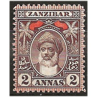 Zanzibar 1899 SG191 2a Red-Brown Mounted Mint. ..