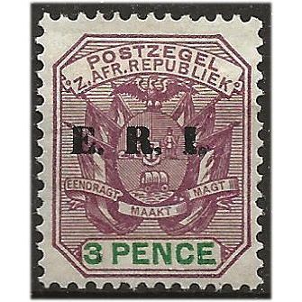 Transvaal 1901 SG240 3d Purple & Green ERI Mounted Mint . .. .