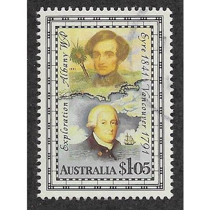 AUS 1991 $1.05 'EXPLORATION OF WESTERN AUSTRALIA' FINE USED (EBID66-763)