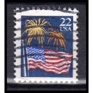 Used 2276 22c U.S. Flag Fine W1029