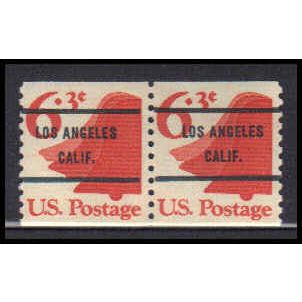 1518a 6.3c Liberty Bell Fine MNH Gap Pair PreCnx CA0050