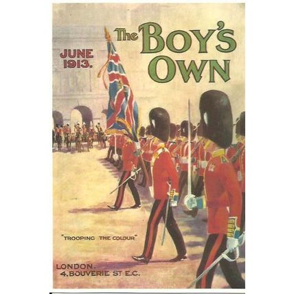 Advertising THE BOYS OWN Trooping The Colour Postcard (Mayfair BB 800)