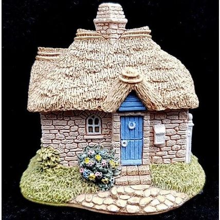 Lilliput Lane Sweet Pea Cot Thatched Cottage Collectable Vintage Ornament