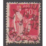 France 1935 50 c red Peace SG FR508b