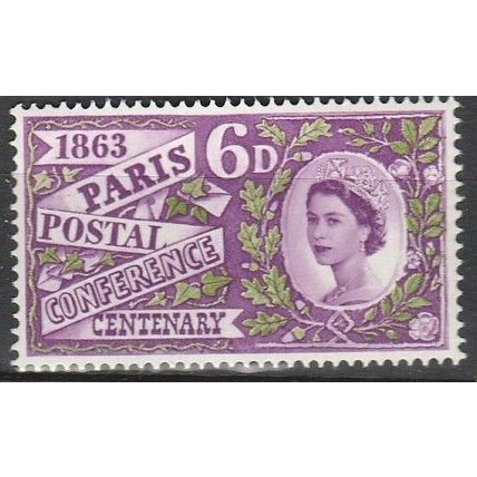 GB Elizabeth II 1963 6d Paris Postal Conference SG 636 U/M/Mint