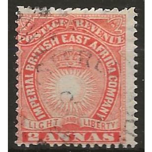 British East Africa (KUT) 1890 SG6 2a Vermilion Fine Used ..