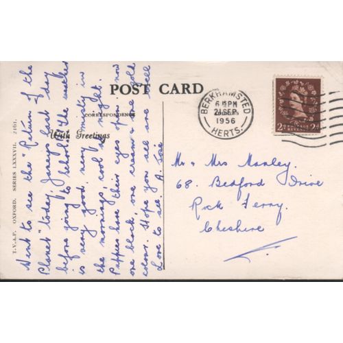Vintage T.V.A.P PC 1956 - Views Of Hemel Hempstead, Hertfordshire