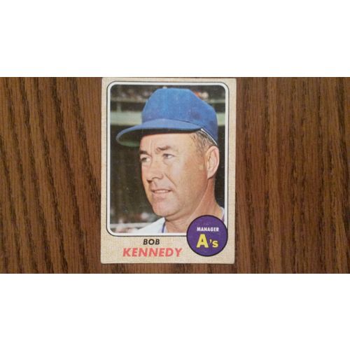 1968 Topps Card # 183 Bob Kennedy Good (2) Oakland Athletics