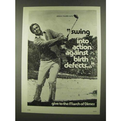 1972 March of Dimes Ad - Arnold Palmer