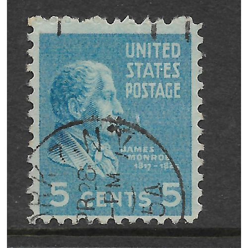 UNITED STATES AMERICA 1938 SG806 5c LIGHT BLUE JAMES MONROE FINE USED