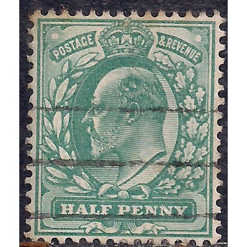 GB 1902 - 10 KEV11 1/2d Blue Green SG 216 ( G1431 )