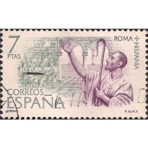 SPAIN, Catholic Bishop for Spain, violet 1974, 7 Ptas
