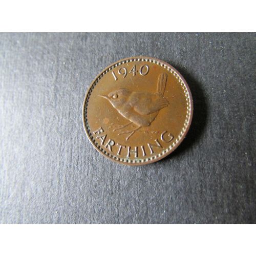 1940 GEORGE VI FARTHING FREE POST. H