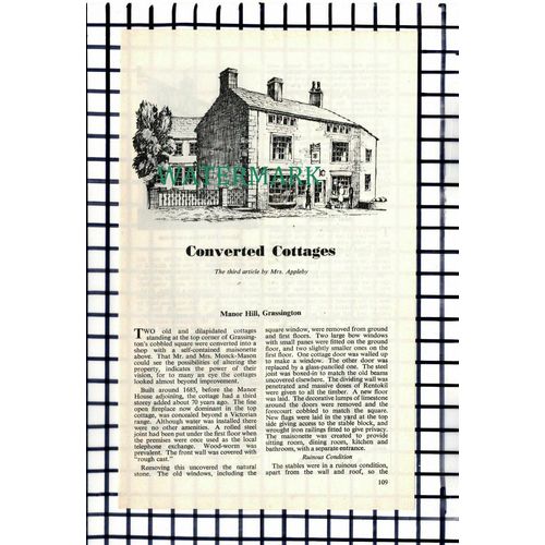 (8124) Manor Hill Grassington Sloade Lane Cottage Ridgeway - 1969 Article