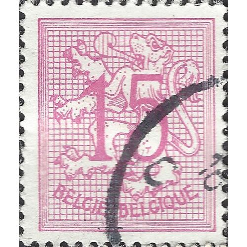 BELGIUM, Numeral on Standing Lion, lilac 1959, 15c, #5