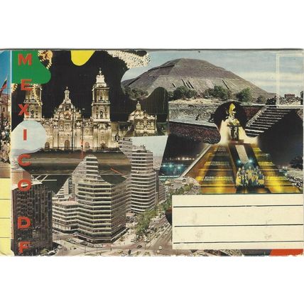 Vintage Mexico DF City of Palaces Picture Postcard Folder